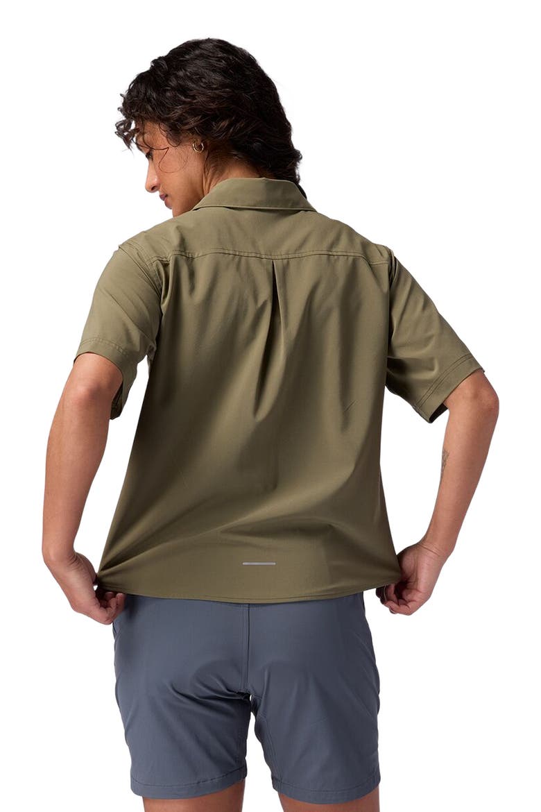 Slickrock Short-Sleeve Button-Up Jersey - Women's, Alternate, color, Kalamata
