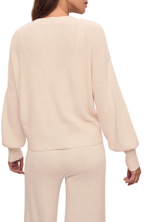 Eberjey Fine Gauge Cardigan In Almond Heather