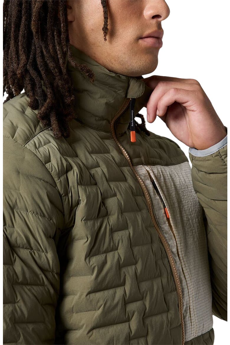 Peale Primaloft Stitch-Free Baffle Stretch Jacket - Men's, Alternate, color, Kalamata