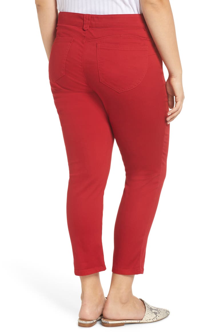 Ab-Solution Crop Skinny Pants (Nordstrom Exclusive), Alternate, color, TOMATO