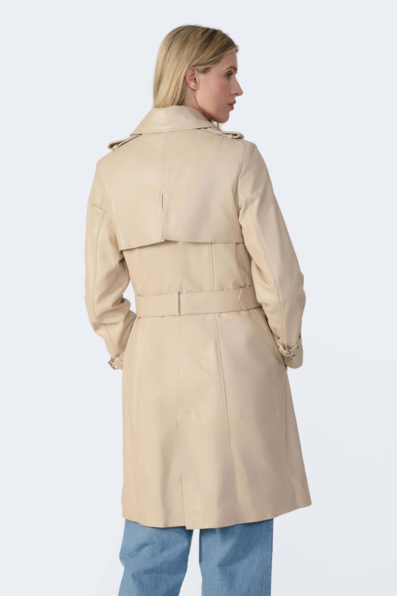 Soho Leather Jacket, Alternate, color, Beige