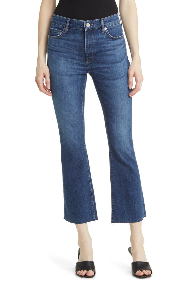 Farrah High Waist Raw Hem Crop Bootcut Jeans, Main, color, LA BREA