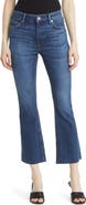 AG Farrah High Waist Raw Hem Crop Bootcut Jeans