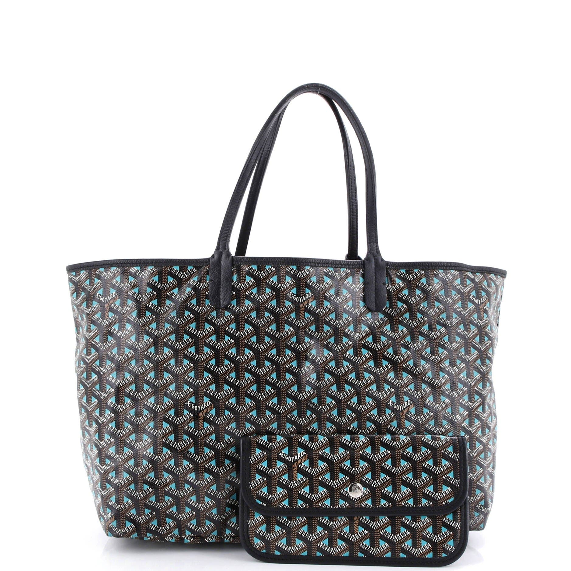 Pre-Owned Goyard Saint Louis Tote Claire Voie Coated Canvas PM, Alternate, color, 