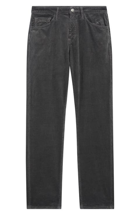 Zach Regular Rise Straight Leg Corduroy Pants