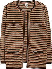 Anne Klein Stripe Kissing Cardigan