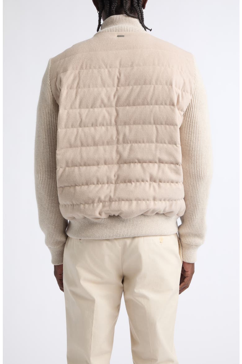 Quilted Down & Feather Fill Bomber Jacket, Alternate, color, 1985 CHAMPAGNE