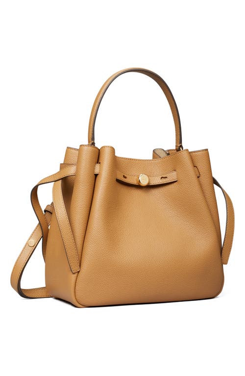 TORY BURCH TORY BURCH ROMY PEBBLE LEATHER BUCKET BAG