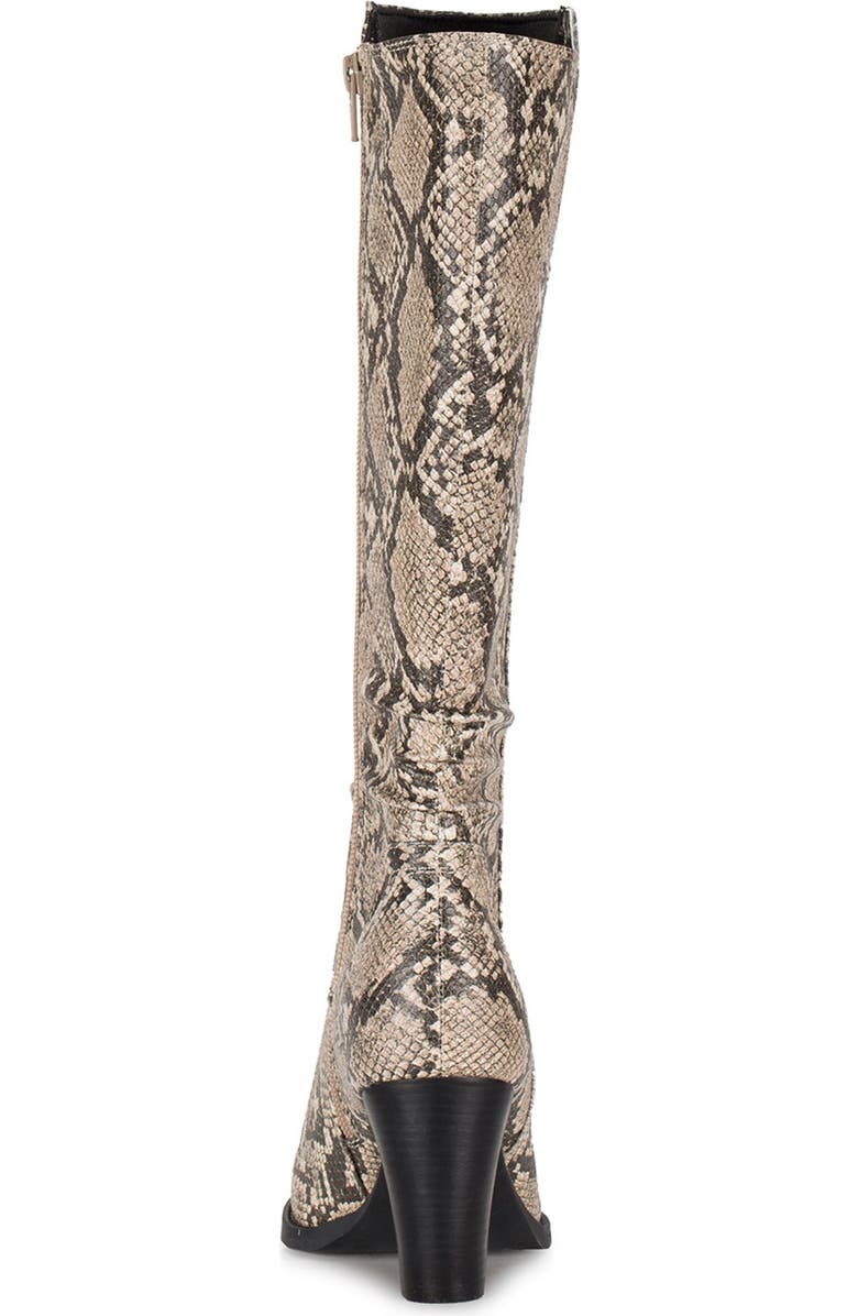 BARETRAPS Lilly Tall Snakeskin Embossed Boot, Alternate, color, Natural