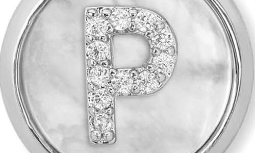 Melinda Maria Baby Love Letters Initial Pendant Necklace In Silver P