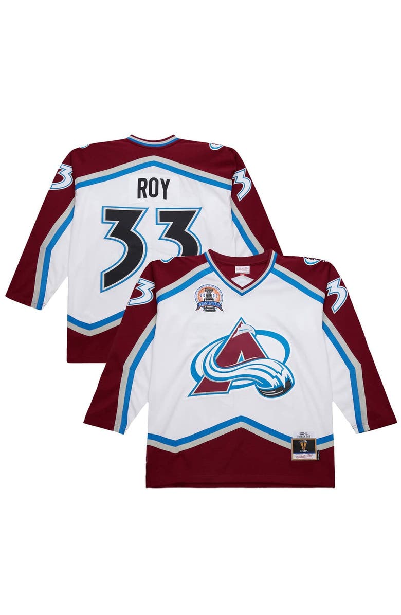 Mitchell & Ness Men's Patrick Roy White Colorado Avalanche 2000-01 Power Play Jersey, Main, color, White