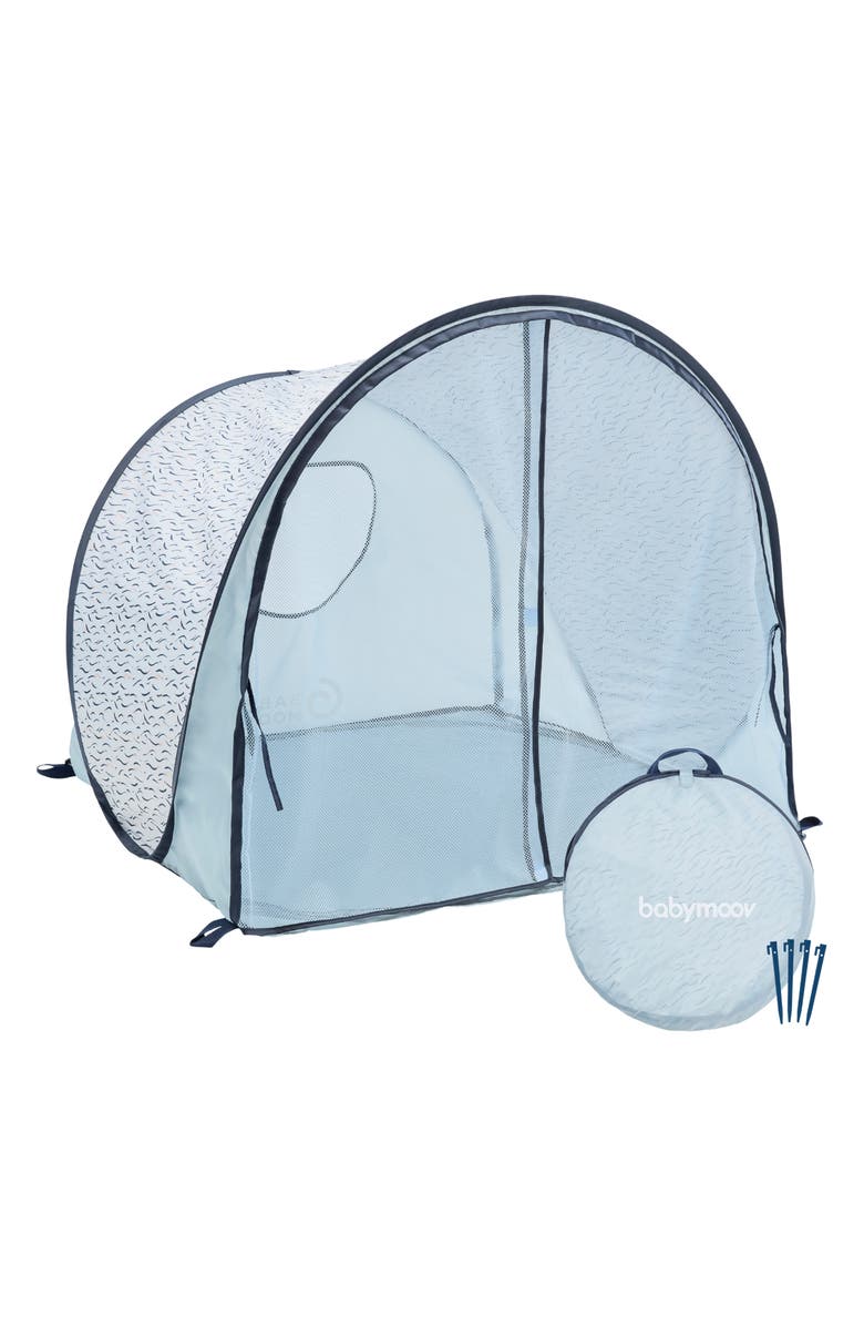 Babymoov Blue Waves Anti-UV Sun Tent, Main, color, Blue Waves
