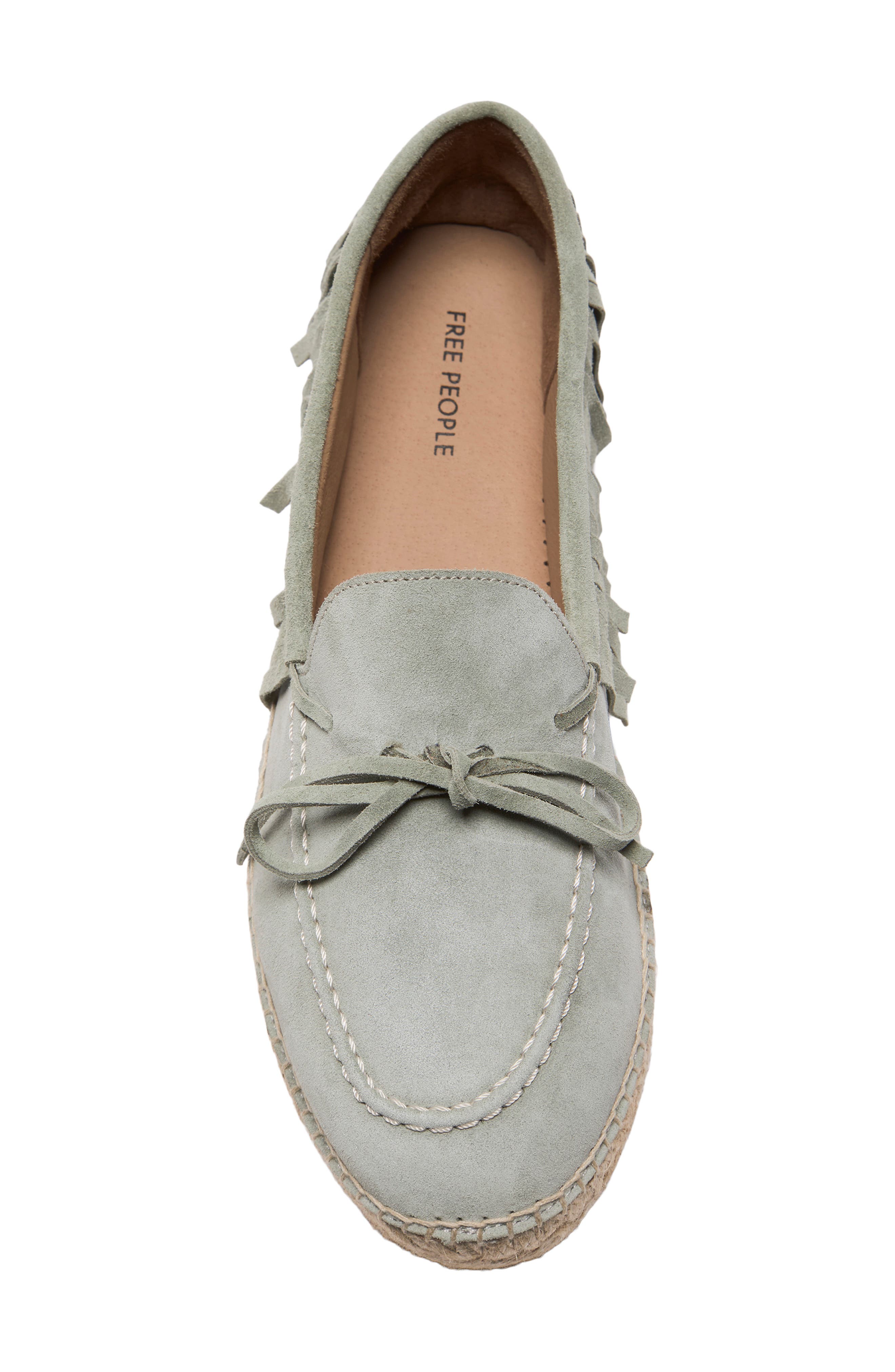 Faraway Fringe Espadrille, Alternate, color, MINT SUEDE