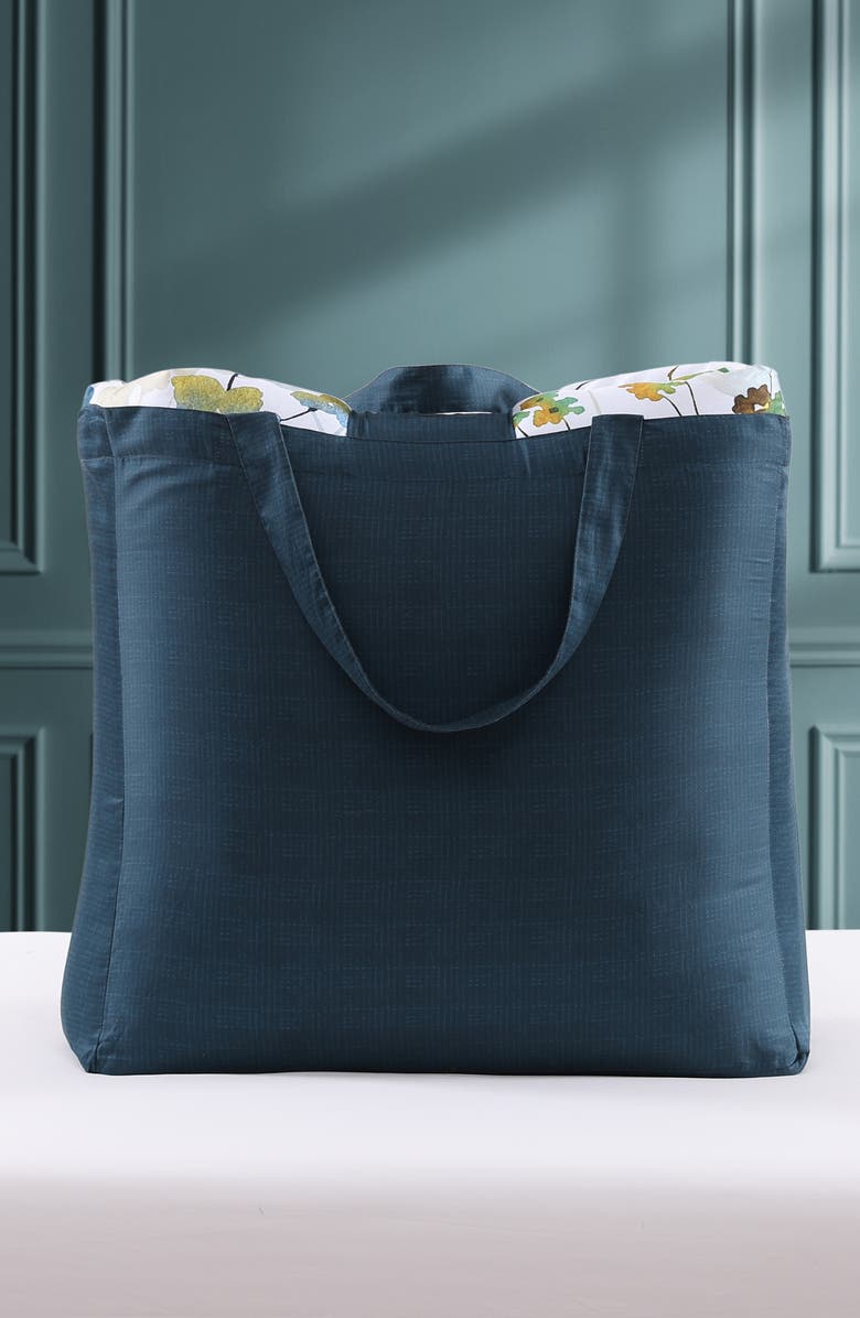 Bebejan Abstract Vines Cotton Reversible Comforter Set, Alternate, color, Blue