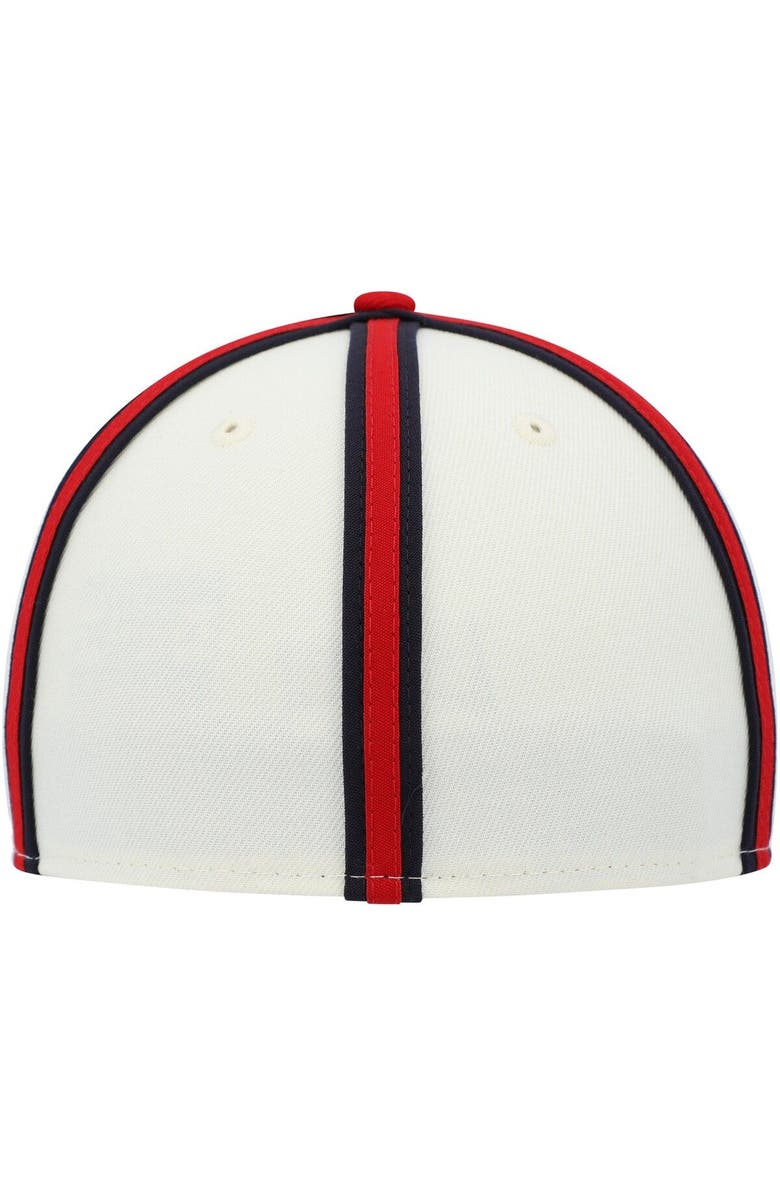 New Era Men's New Era Cream/Red Kansas City Monarchs Cooperstown Collection Turn Back The Clock 59FIFTY Fitted Hat, Alternate, color, Cream