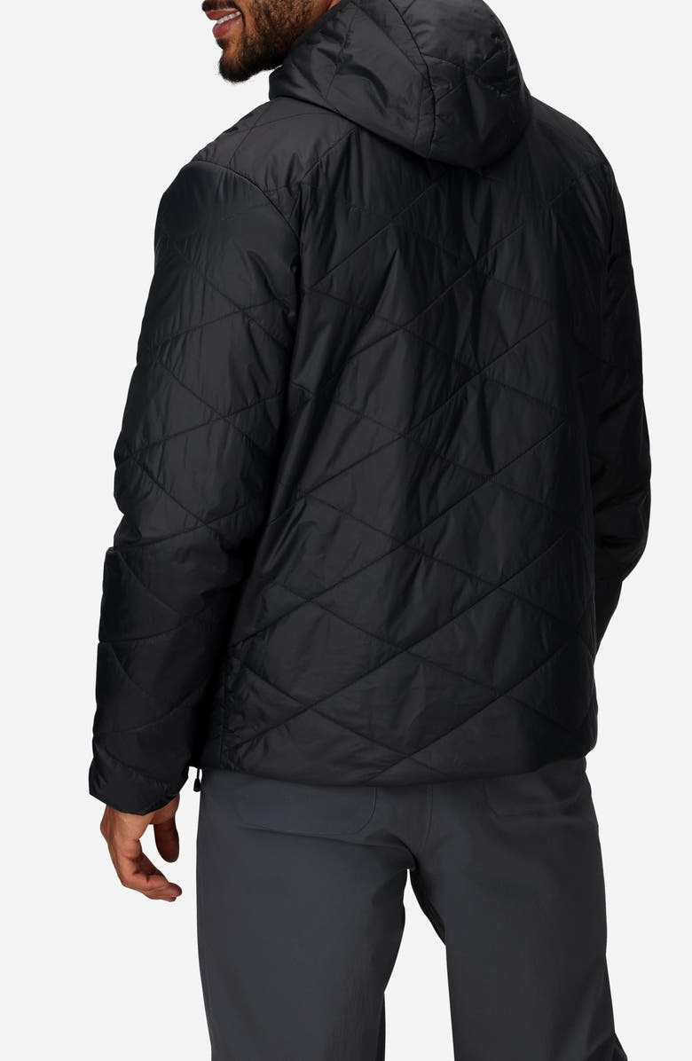 Marmot Onward Water Repellent Insulated Hooded Jacket, Alternate, color, Black