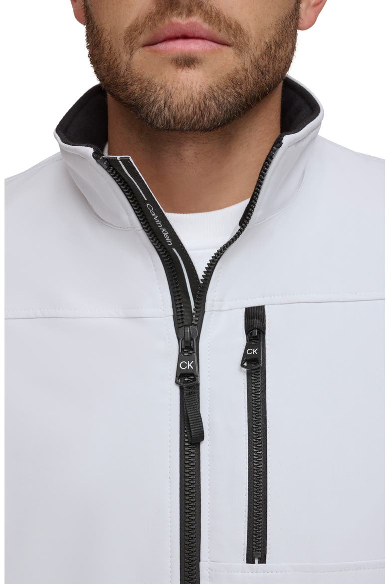 Faux Shearling Lined Soft Shell Jacket, Alternate, color, WHITE