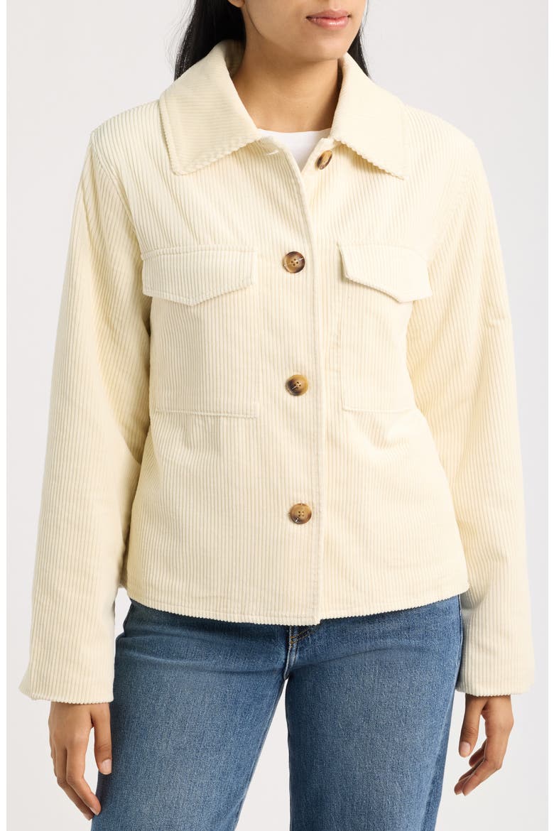 Corduroy Structure Coat, Alternate, color, CREAM