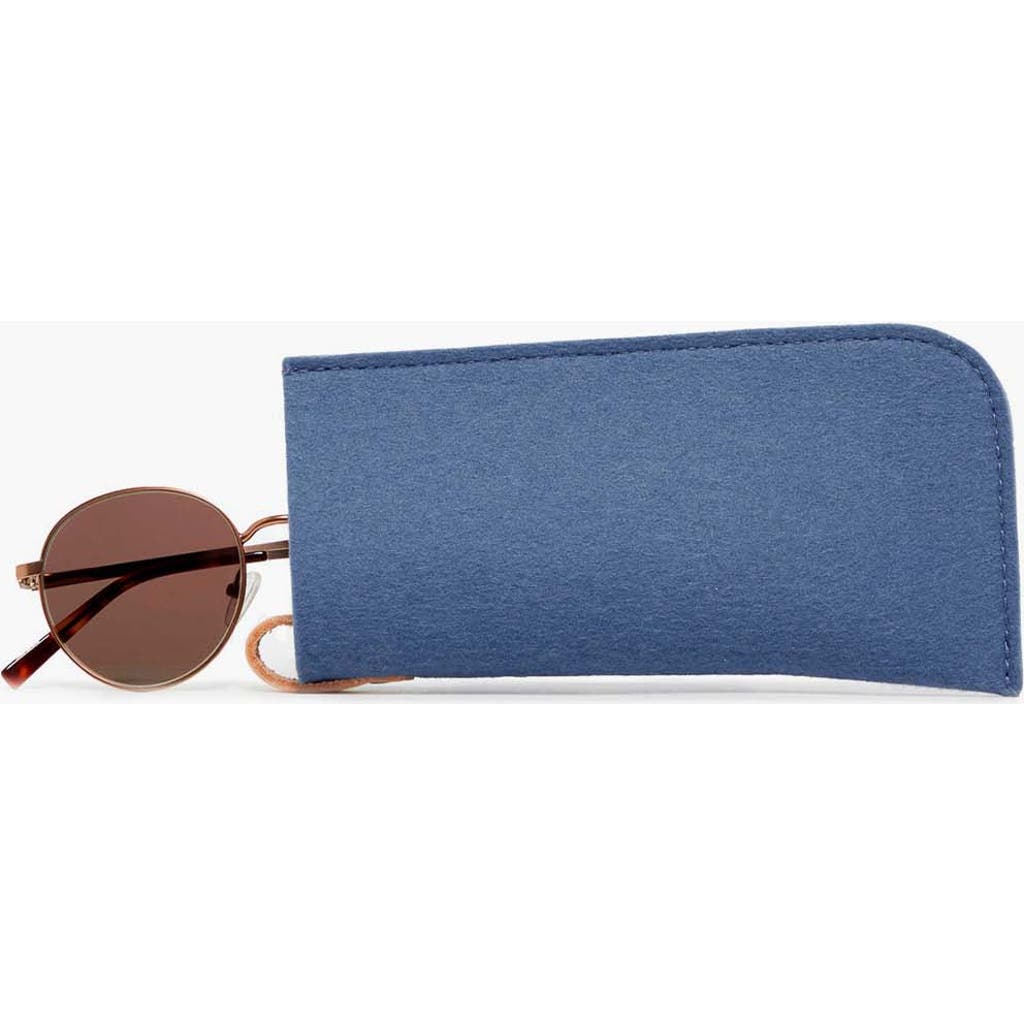 Graf & Lantz Graf Lantz Classic Merino Wool Eyeglass Sleeve In Horizon Vachetta