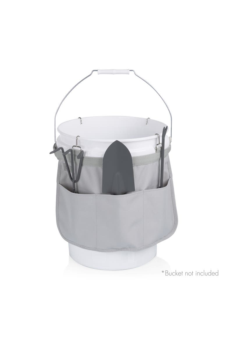 Garden Bucket Tool Organizer, Alternate, color, Fog Gray
