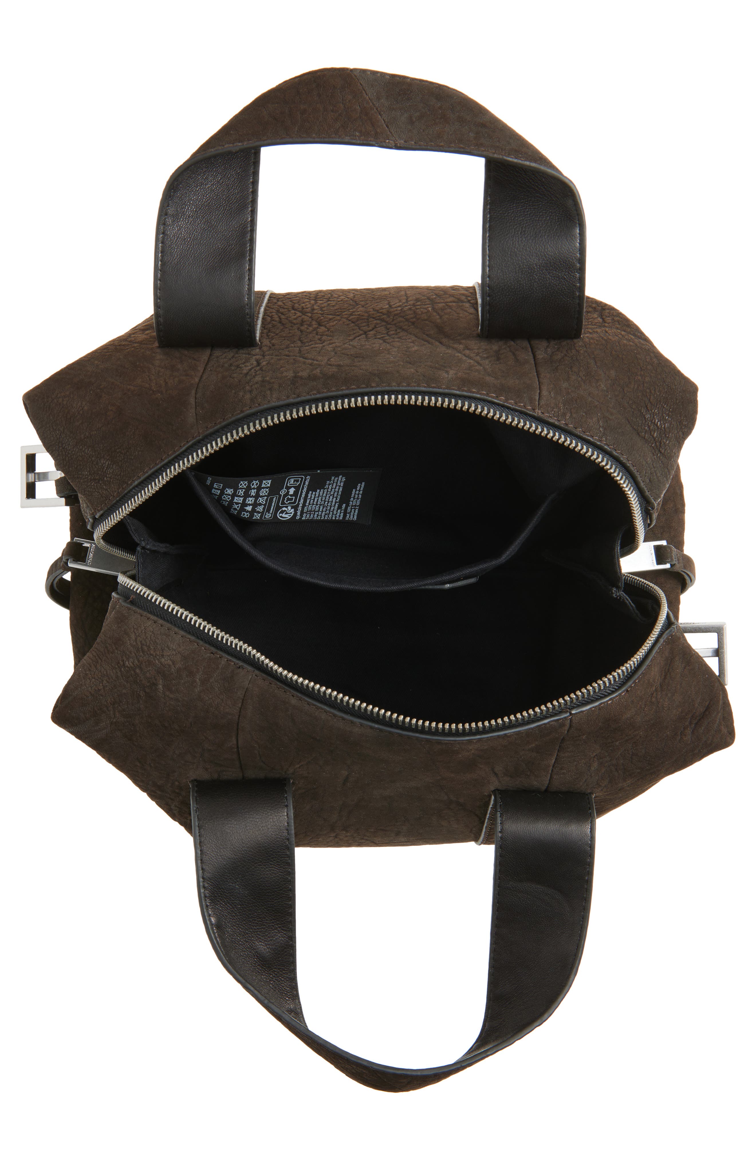 AllSaints Medium Ares Grain Leather Crossbody Bag, Alternate, color, Catrame Brown