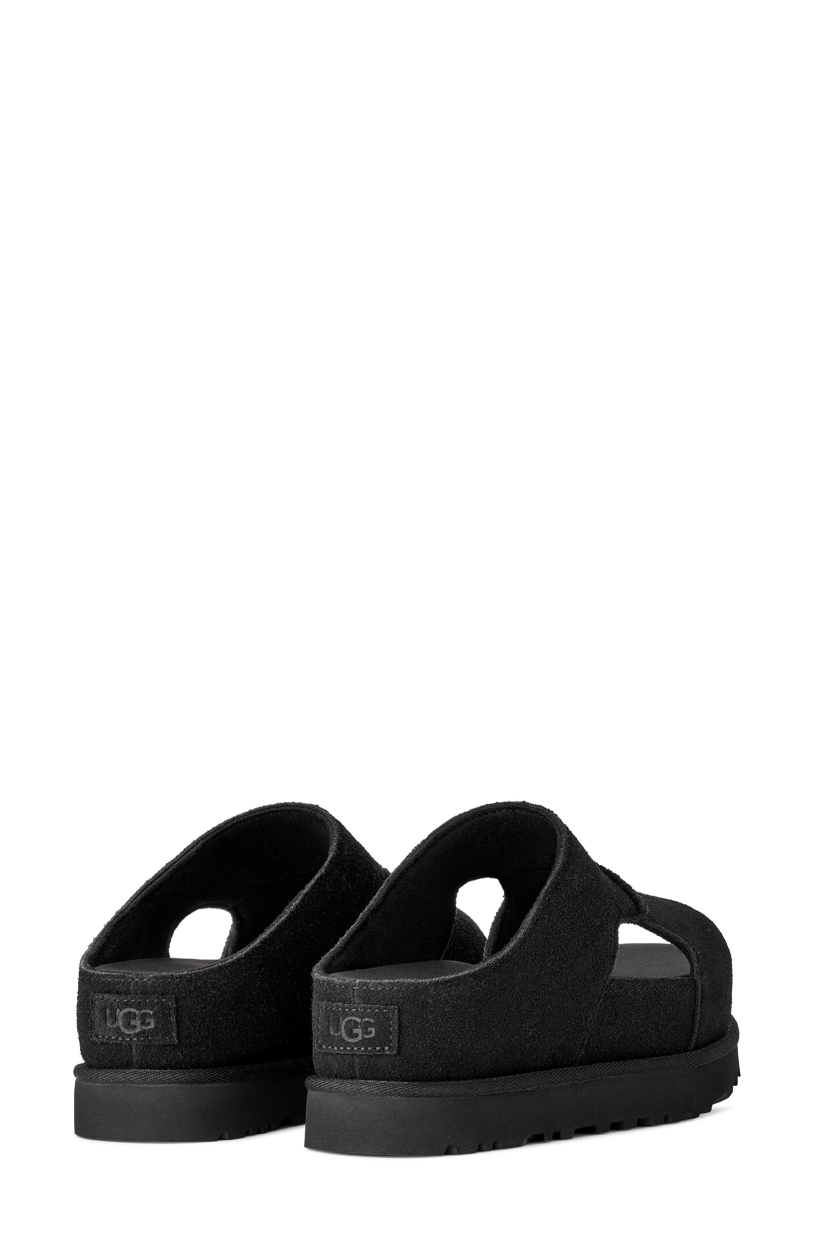 UGG<sup>®</sup> Goldenstar Hi Slide Sandal, Alternate, color, Black