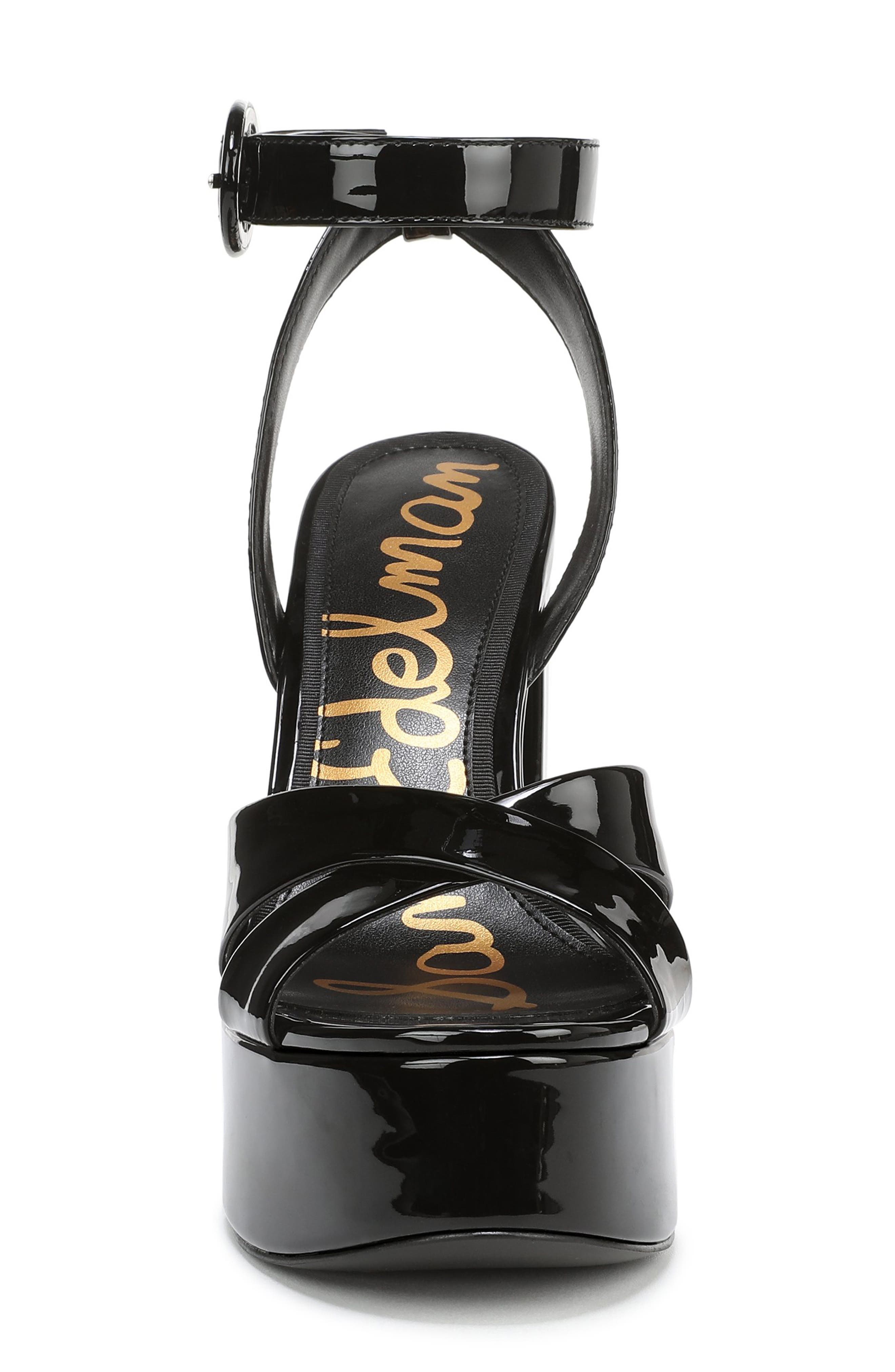 Sam Edelman Savannah Ankle Strap Platform Sandal, Alternate, color, Black