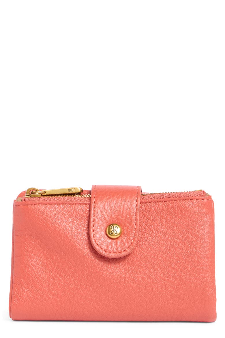 Ray Bifold Wallet, Main, color, RED CLAY