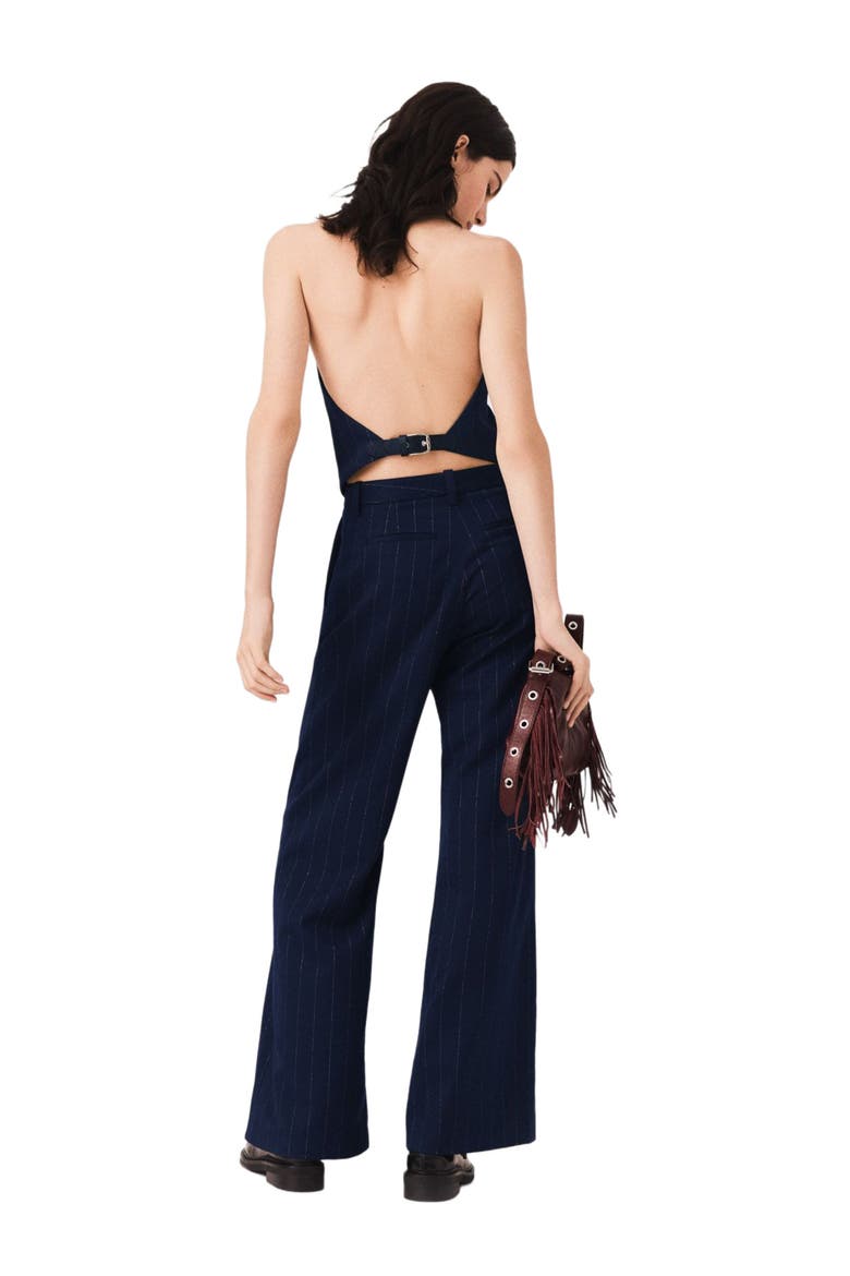 Tailored backless top, Alternate, color, Navy