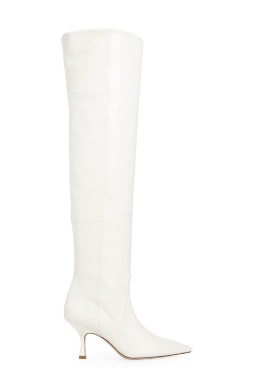 Stuart Weitzman Naomi Over The Knee Boot In White
