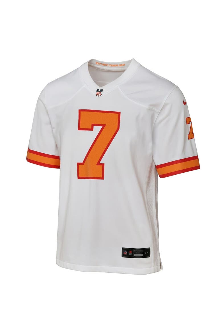 Youth Bucky Irving White '76 Tampa Bay Buccaneers  Game Jersey, Alternate, color, White