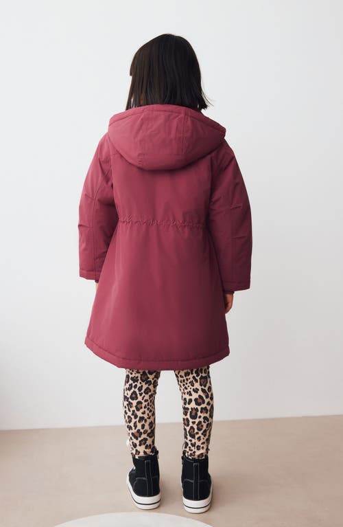 Next Kids' Midweight Waterproof Hooded Jacket In Purple
