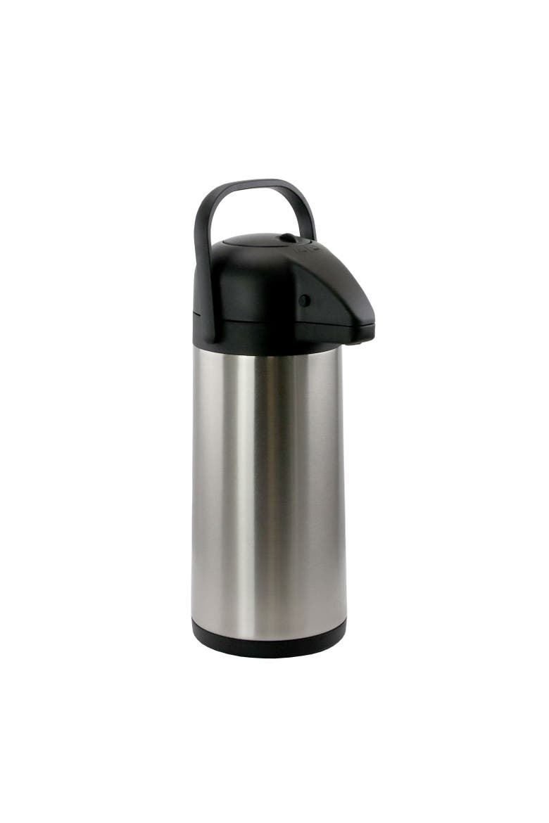 3.17 Quart Stainless Steel Airpot Hot Water Dispenser for Coffee and Tea, Alternate, color, Silver
