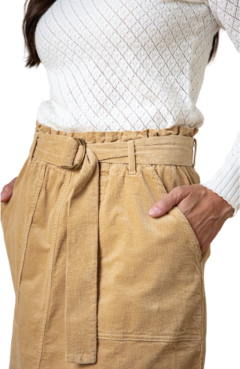 Hope & Henry Women's Organic Cinch Waist Cord Skirt, Alternate, color, 