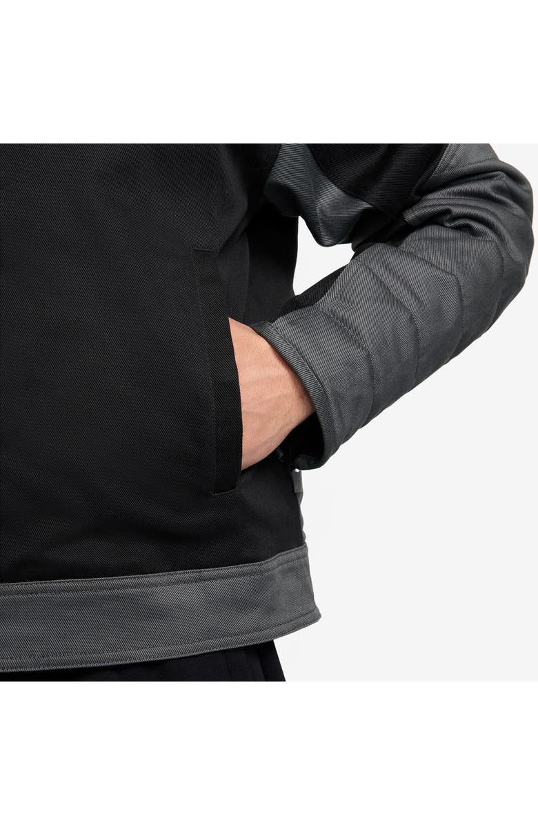 Jordan Motosport Colorblock Jacket, Alternate, color, Black/ Iron Grey/ Iron Grey