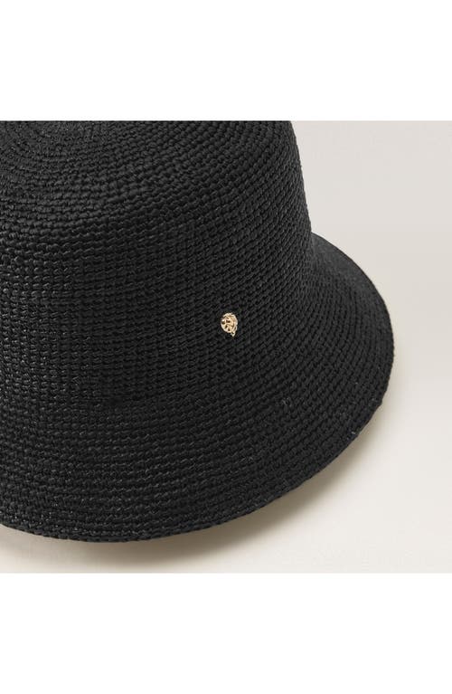 Helen Kaminski Bella Raffia Crochet Bucket Hat