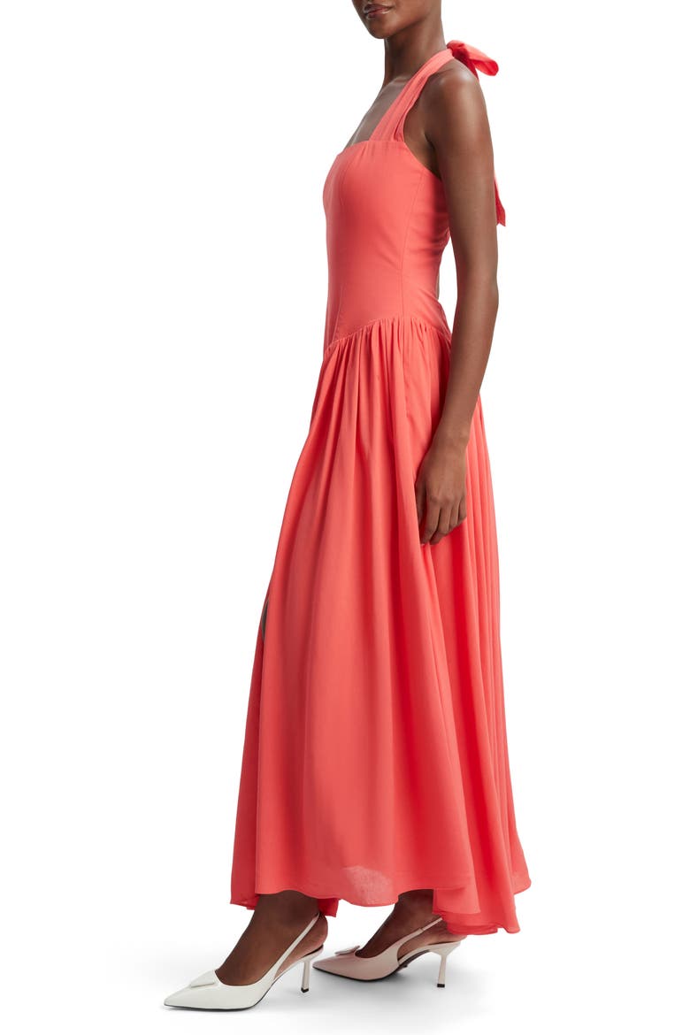 Marabella Halter Dress, Alternate, color, MELON