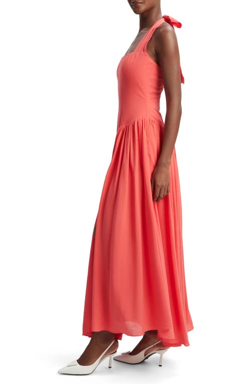 Bardot Marabella Halter Dress In Melon