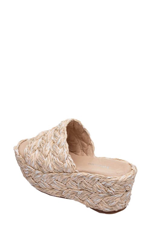 Antelope Kass Woven Raffia Platform Sandal In Natural