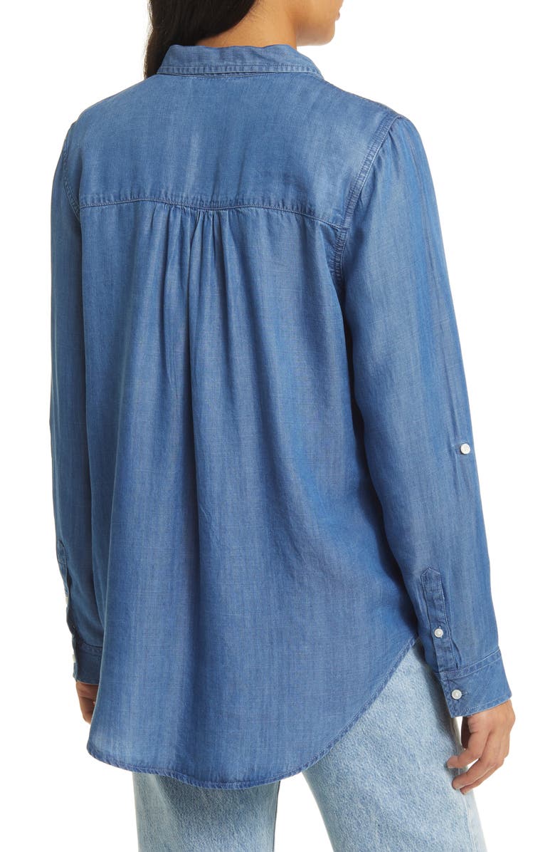 Caslon<sup>®</sup> Casual Chambray Button-Up Shirt, Alternate, color, 