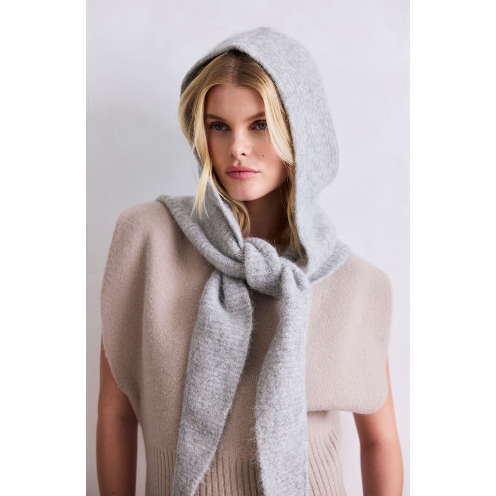 Arctic Fox & Co. Arctic Fox & Co The Alpaca Blend Hooded Scarf In Gray