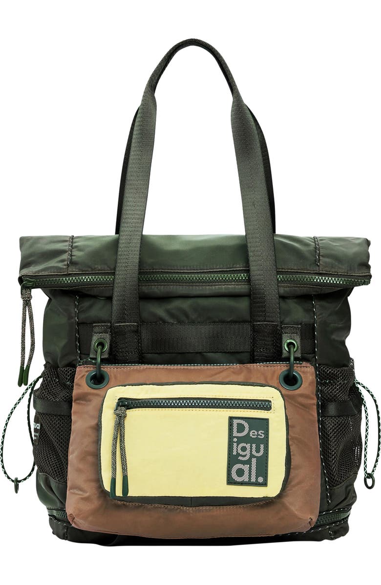 Desigual Large Voyager Nylon Backpack, Main, color,