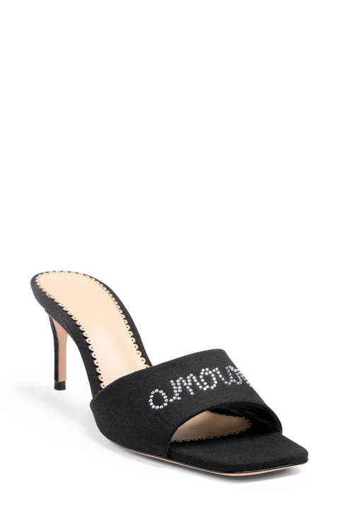 June Heatset Crystal Slide Sandal (Women)