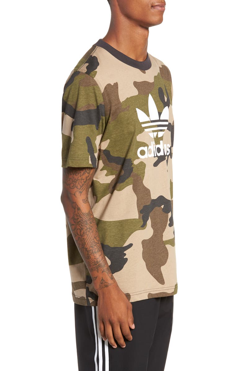 adidas Originals Camo T-Shirt, Alternate, color, 