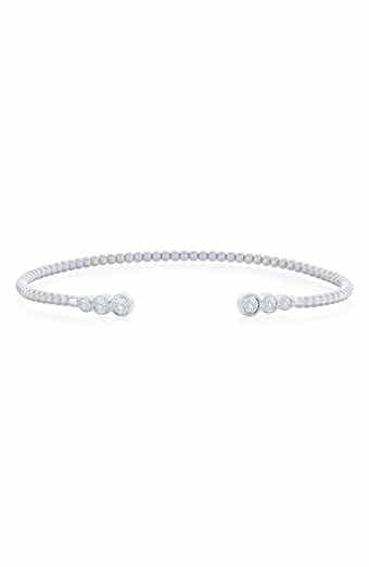 Graduated Cubic Zirconia Bangle Bracelet