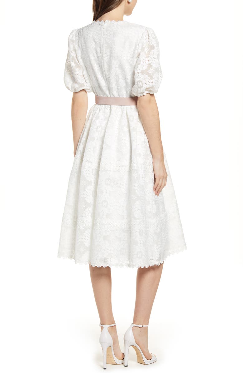 Rachel Parcell V-Neck Lace Dress, Alternate, color, 