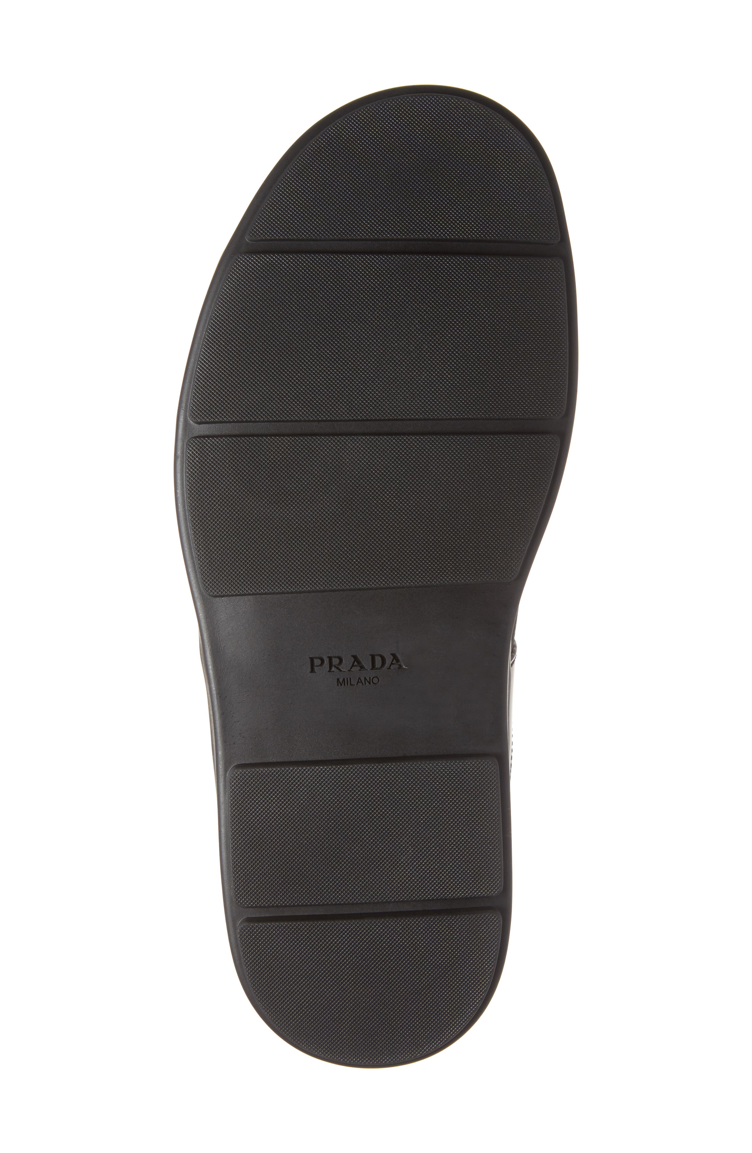 Prada Spazzolato Slide Sandal, Alternate, color, 