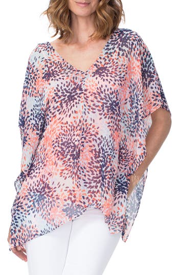 Nydj Printed Chiffon Caftan