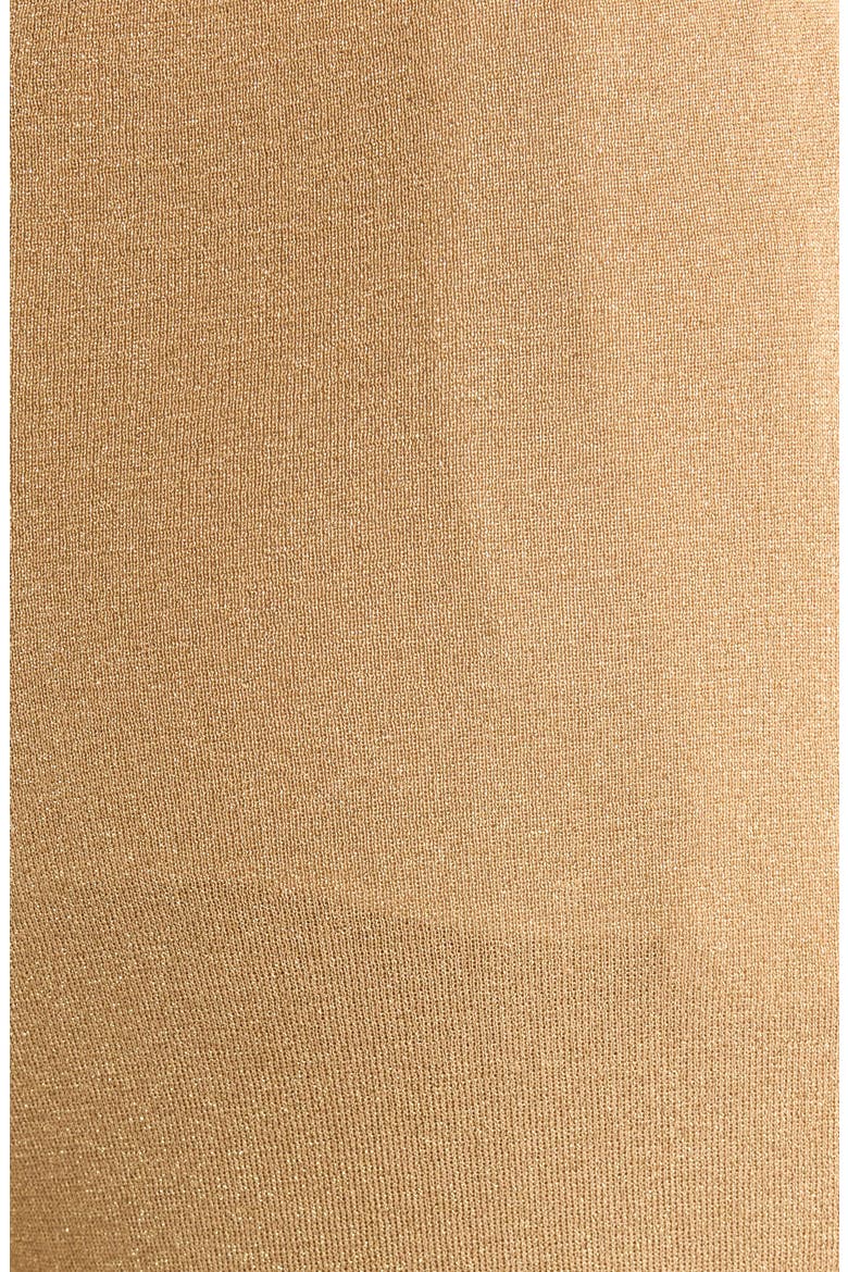 Lurex Metallic Wide Leg Sweater Pants, Alternate, color, LIGHT GOLD