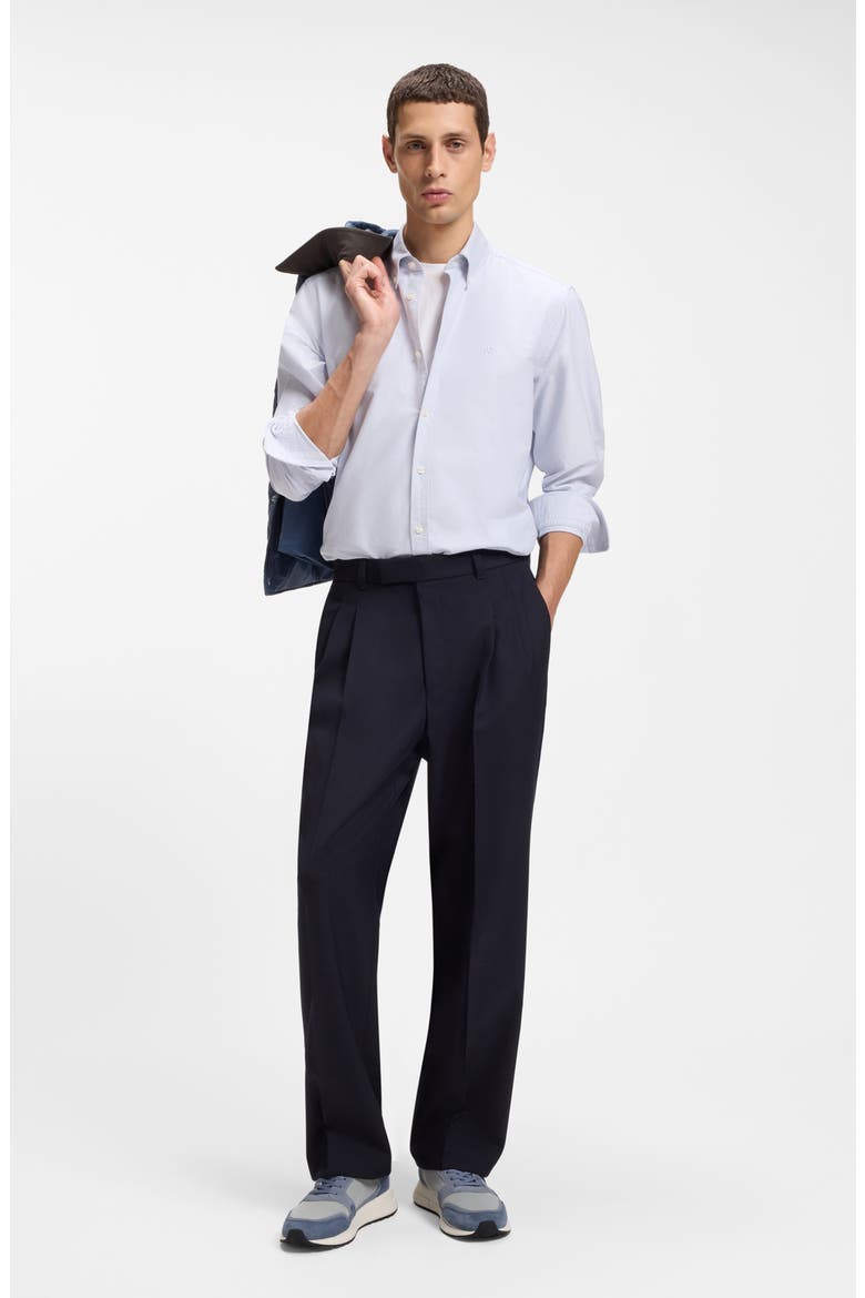 Liam Cotton Button-Up Shirt, Alternate, color, LIGHT/ PASTEL PURPLE